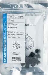 SmartKeeper RJ45 LAN port zár NL03P1BK 12 részes készlet Fekete kulcs nélkül NL03P1BK (NL03P1BK) (NL03P1BK)