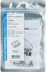 SmartKeeper USB-C® port kulcs CL04P1GY 10 részes készlet Szürke kulcs nélkül CL04P1GY (CL04P1GY) (CL04P1GY)