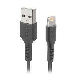 SBS USB-A apa - Lightning apa Adat- és töltőkábel 1m - Fekete (TECABLEUSBIP589K) (TECABLEUSBIP589K)