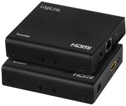 LogiLink HD0030 2-portos HDMI RJ45 video splitter fekete (HD0030) (HD0030)