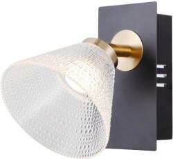 Italux WL-34393-1-BK-HBR LED fali lámpa Orella | 4W LED | 197lm | 3000K