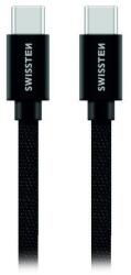 SWISSTEN 71527201 USB-C apa - USB-C apa Adat- és töltőkábel 1.2m - Fekete (71527201) (71527201)