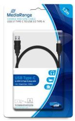 MediaRange Lade- & Datenkabel USB 3.0 auf USB Type-C 1.2m sw (MRCS160) (MRCS160) (MRCS160)