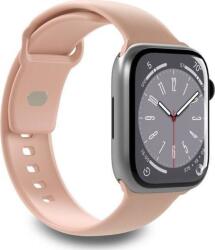 Puro Apple Watch 38/40/41mm Szilikon Okosóra szíj - Rózsaszín (PUR701) (PUR701)