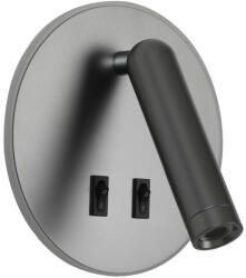 Italux WL-53742-1-GR LED fali spotlámpa Furla | 8W LED | 516lm | 3000K