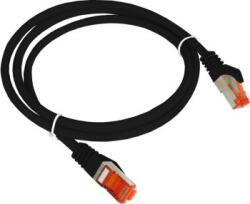 Alantec A-LANtec F/UTP CAT6 Patch kábel 1m - Fekete (KKS6CZA1.0) (KKS6CZA1.0)