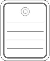 HERMA 6820 Árucimke fűzőlyukkal 40 x 50 mm (1000 címke / csomag) (6820) (6820)