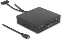 Delock 3, 5" USB 3.2 Gen 2 előlapi panel 2 db Type-C + 2 db Type-A porttal (64057) (64057)
