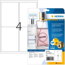 HERMA Etik. glasklar A4 99, 1x139 mm Folie glänzend 100 St. (8019) (8019) (8019)
