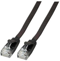 EFB-Elektronik RJ45 Flachpatchkabel U/UTP, Cat. 6A, PVC, 3m, schwarz (K8107SW. 3) (K8107SW.3)