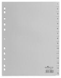 DURABLE Zahlenregister A4 1-15 PP volldeck. grau (652410) (652410) (652410)