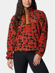 Columbia Helvetia II Printed Cropped Half Snap női polár pulóver XL kék|vörös