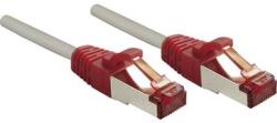 Lindy RJ45 Hálózat Csatlakozókábel CAT 6 S/FTP 1.00 m Szürke Védővel LINDY (47837) (47837)