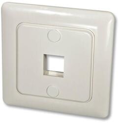 Lindy Wandanschlussdose f. 1 Keystone Wand DE Abdeckung 80x80 (60543) (60543)