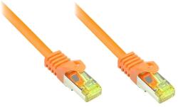 Good Connections 8070R-005O S/FTP CAT7 RJ45 Patch kábel 0.5m - Narancssárga (8070R-005O) (8070R-005O)