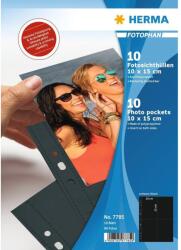 HERMA 7785 Fényképalbum betét 10x15 cm fényképhez 10 db lap (8 fotó/lap) - Fekete (7785) (7785)