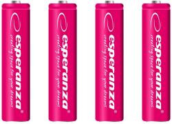 Esperanza EZA102R AAA Tölthető ceruzaelem (4db/csomag) (EZA102R - 5901299923214) (EZA102R - 5901299923214)