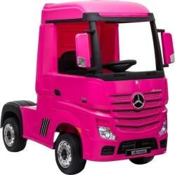 Mercedes Actros 12 V 4 Motoros 4x45 W Elektromos Kisautó 5241 - 2.4 GHz, Szülői Távirányítóval, Nyitható Ajtóval, EVA Kerekekkel, Rózsaszín (5241) (5241)