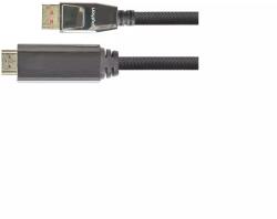 Python GC-M0218 DisplayPort 1.4 - HDMI 2.0 Kábel 1m - Fekete (GC-M0216) (GC-M0216)