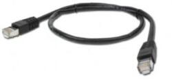 Gembird FTP kat. 5e RJ45 patch kábel, 0.5m, fekete (PP22-0.5M/BK) (PP22-0.5M/BK)