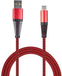 2GO USB Lade-/Datenkabel USB Type-C 3.1 Nylon 1m rot (795947) (795947) (795947)