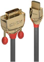 Lindy 36194 video átalakító kábel 1 M HDMI A-típus (Standard) DVI-D Szürke (36194)