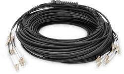 ASSMANN 75m Breakout Cable 8 Fibers Om4 Lc/upc-lc/upc Univ. Color Blk (dk-24338u075bk-bbb) (dk-24338u075bk-bbb)
