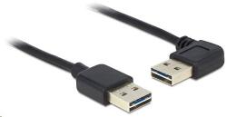 Delock 83467 EASY-USB 2.0-A apa > apa kábel 90°-ban ívelt bal / jobb 5 m, fekete (83467) (83467)