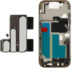 Apple ZD076-00691 Gyári Apple iPhone 16 Pro középső keret akkumulátorral, krém színű (ZD076-00691)
