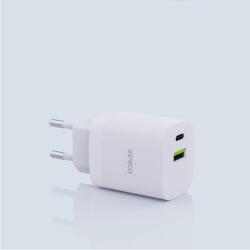 Verico Mojo 30W GaN 2 USB-s töltőkészülék 30 W 1x USB-A, 1x USB-C® Fehér Beltér (4OJ-ACEWE1-N1) (4OJ-ACEWE1-N1)