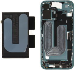Apple ZD076-00688 Gyári Apple iPhone 16 Plus középső keret akkumulátorral, zöld (ZD076-00688)