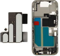 ZD076-00690 Gyári Apple iPhone 16 Pro középső keret akkumulátorral, fehér (ZD076-00690)