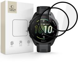 Garmin Forerunner 165 - okosóra flexi üvegfólia fekete kerettel (2db) - graffistore