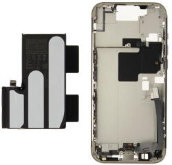 Apple ZD076-00694 Gyári Apple iPhone 16 Pro Max középső keret akkumulátorral, fehér (ZD076-00694)