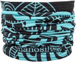 nanosilver® Încălzitor de gât multifuncțional nanosilver® Flower negru-turcoaz (NN52637)
