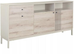 Signal Frost K1 Modern Komód Laminált Alpesi Tölgy-Fehér Tárolórendszer (SIG-FROSTK1)