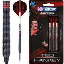 Winmau dart szett steel TED HANKEY 90% wolfram 24g ONYX GRIP gravírozással