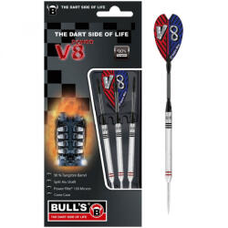 BULL'S Darts Dart szett Bull's V8 V1 steel 90% Tungsten 24gr gravírozással