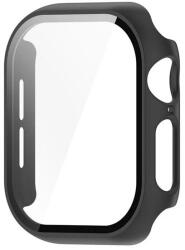 Apple Watch 10 (42 mm), Műanyag védőkeret, kijelzővédő üveggel, közepesen ütésálló, szíj nélkül, fekete