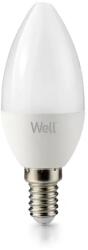 Well Bec led tip lumanare C37 E14 6W 230V lumina rece 6500K 670lm Well (LEDLC-C376E14-E-WL)