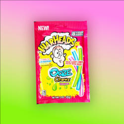 Warheads Ooze Chewz Tropical savanyú töltött gumicukor dobozban 85g - vegyesbolt