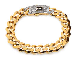 Heratis Forever Monaco Chain karkötő Classic Plain Pavé lock 11, 5 mm IZ29438N