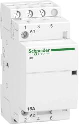 SCHNEIDER Contactor modular, Ict, 3 Poli, , 3ND, 3 contacte normal deschise, 16A, Bobina 220, 240 V C. A. , Schneider, A9C22813 (A9C22813)