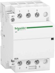 SCHNEIDER Contactor modular, Ict, 3 Poli, 3ND, 3 contacte normal deschise, 40A, Bobina 220, 240 V C. A. , Schneider, A9C20843 (A9C20843)