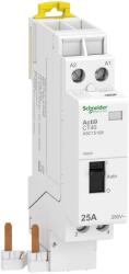 SCHNEIDER Acti9 CT40 Contactor modular, cu selector manual 25A 2ND, 2 contacte normal deschise, Bobina 230V, Schneider, A9C15188 (A9C15188)