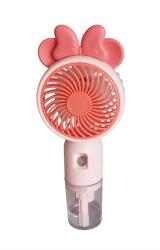  Akkus kézi ventilátor párásítóval [Szín: rózsaszín] (SM870CP)