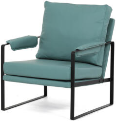 Artium Stílusos Fetel Zöldeskék Ekobőr Kárpittal, Fekete Fém Váz. AK-282 (AK-282_BLUE)