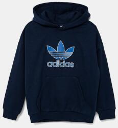 Adidas gyerek felső sötétkék, nyomott mintás, kapucnis, JV8651 - sötétkék 140