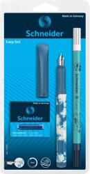 Schneider Set stilou SCHNEIDER Easy + 1 pic Corry + 6 rezerve cerneala/blister, albastru