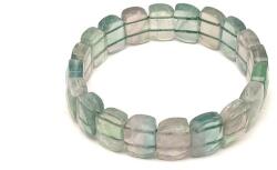 R. M. ékszer Fluorit zöld fazettált levél karkötő 15x10, 5mm (059982)